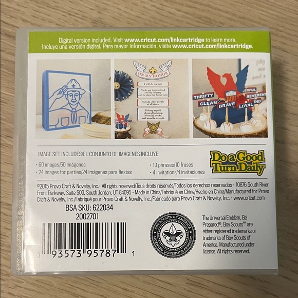 Cricut Cartridge- Be Prepared… for Boy Scouts - Picture 2 of 3